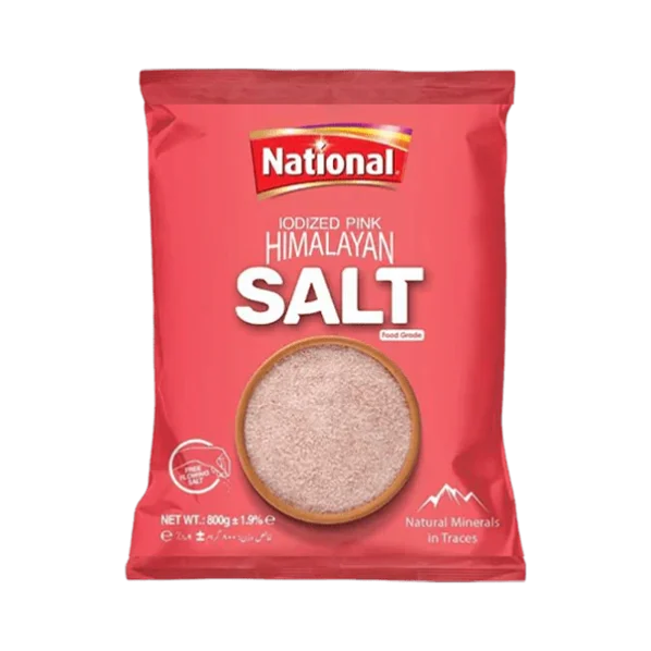National Iodized Pink Himalayan Salt 800grams